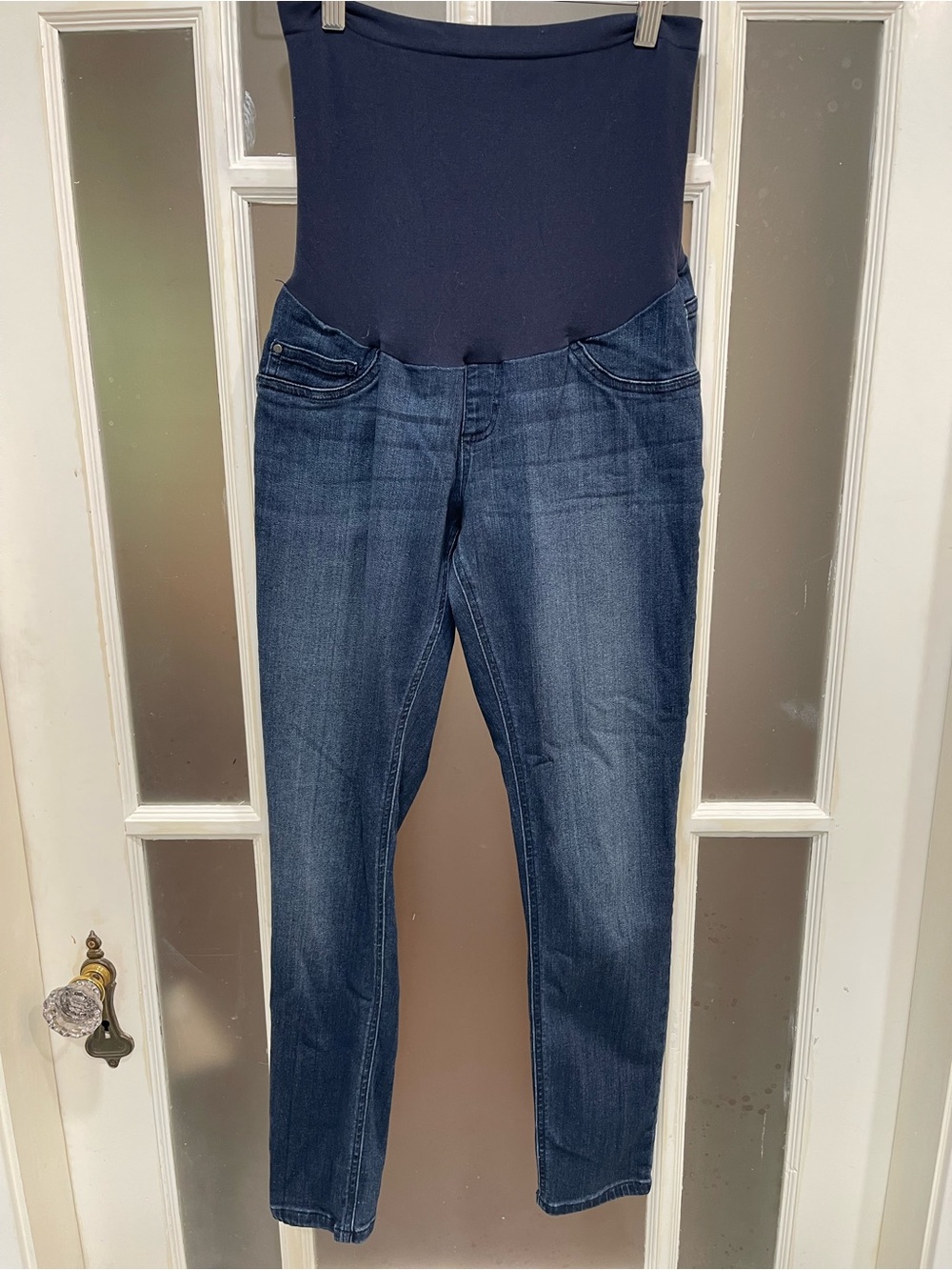 Indigo Blue Navy & Dark Indigo Maternity Skinny Jeans